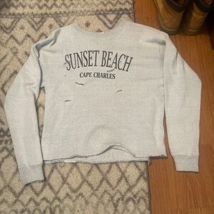 Grey Sunset Beach Sweatshirt
